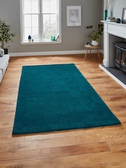 Think Rugs Dark Teal Kasbah KB2025 Modern Rug - Image 1 of 5