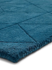 Think Rugs Dark Teal Kasbah KB2025 Modern Rug - Image 4 of 5