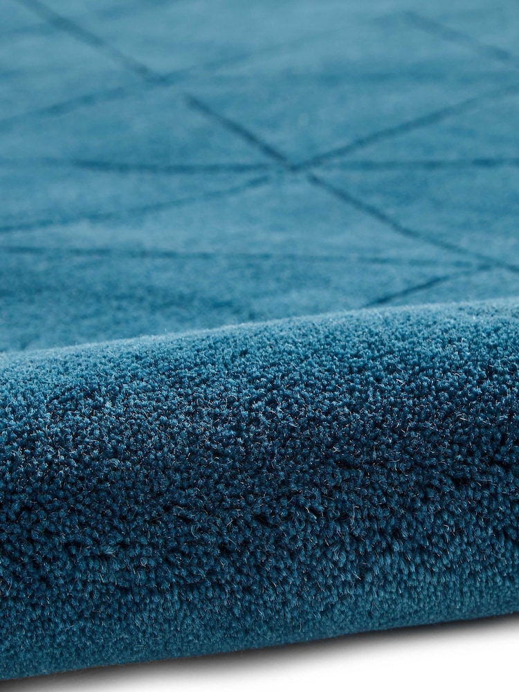 Think Rugs Dark Teal Kasbah KB2025 Modern Rug - Image 5 of 5