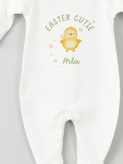 Koko Blossom White Personalised Easter Cutie Sleepsuit - Image 2 of 3