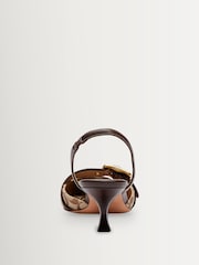 COACH Cream Margot Signature Sateen Slingback - Image 3 of 6