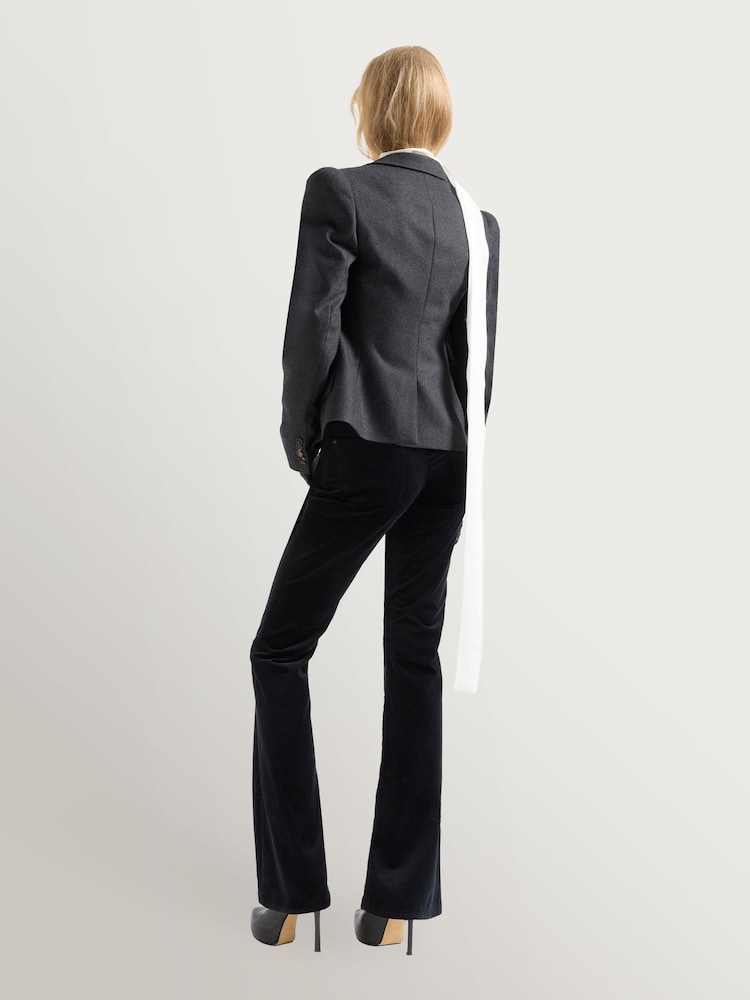 7 For All Mankind Black The Leggy Bootcut Jeans - Image 2 of 6