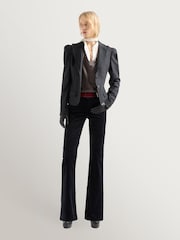 7 For All Mankind Black The Leggy Bootcut Jeans - Image 4 of 6