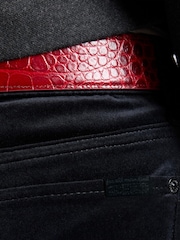 7 For All Mankind Black The Leggy Bootcut Jeans - Image 5 of 6