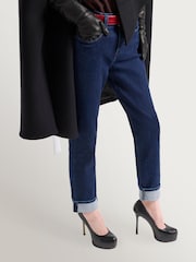 7 For All Mankind Blue Relaxed Skinny Jeans - Image 3 of 6