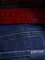 7 For All Mankind Blue Relaxed Skinny Jeans - Image 5 of 6