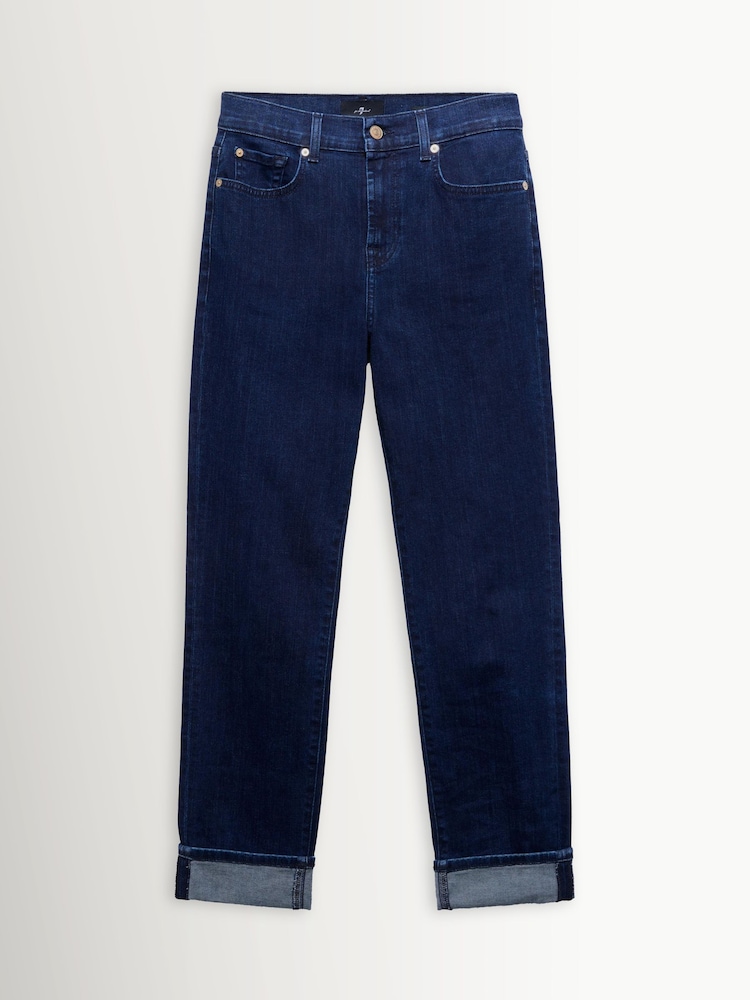 7 For All Mankind Blue Relaxed Skinny Jeans - Image 6 of 6