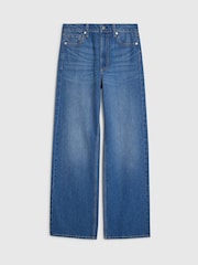 River Island Blue High Rise Relaxed Straight Fit Jeans - Image 5 of 6