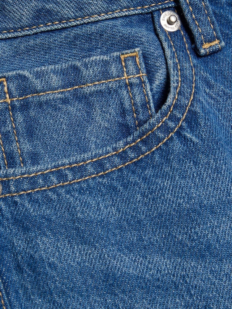 River Island Blue High Rise Relaxed Straight Fit Jeans - Image 6 of 6 River Island Blue High Rise Relaxed Straight Fit Jeans - Image 6 of 6