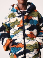 Camouflage Zip Fleece Hooded Blanket (5-16yrs) - Image 4 of 4