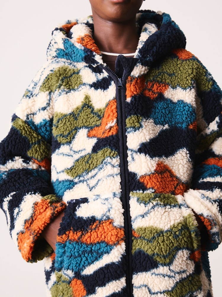 Camouflage Zip Fleece Hooded Blanket (5-16yrs) - Image 4 of 4