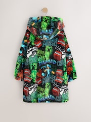 All Over Minecraft Grafitti Fleece Poncho (5-16yrs) - Image 2 of 4