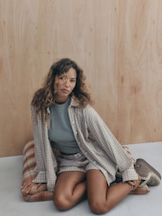 self. Long Sleeve Check Pyjamas Set - 2 paveikslėlis iš 5