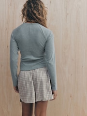 self. Long Sleeve Check Pyjamas Set - 4 paveikslėlis iš 5