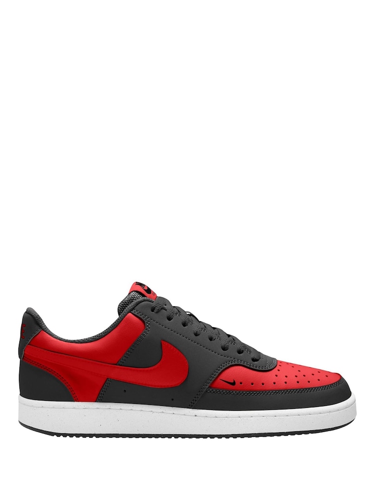 Nike Black Red Court Vision Low Trainers - Image 1 of 3 Nike Black Red Court Vision Low Trainers - Image 1 of 3