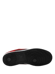 Nike Black Red Court Vision Low Trainers - Image 3 of 3