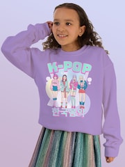 Brands In Purple K-Pop Band Sweatshirt - Image 1 of 4