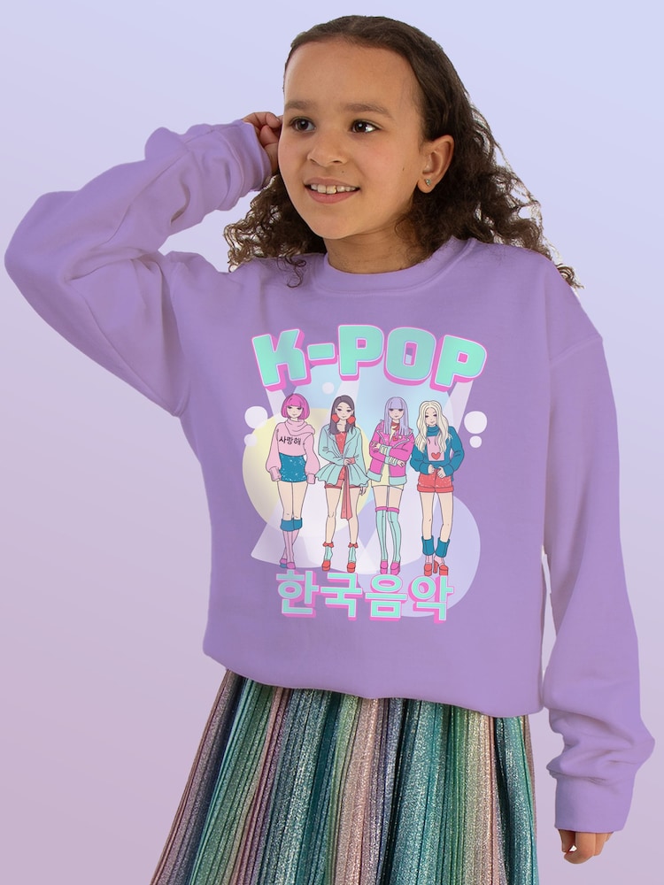 Brands In Purple K-Pop Band Sweatshirt - Image 1 of 4