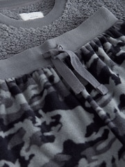 Anthrazit/Grau, Camo-Print - Printed Cosy Fleece Lined Pyjamas (3-16yrs) - Bild 7 von 7