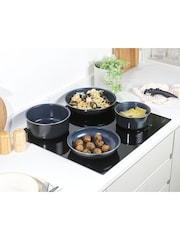 Russell Hobbs 5 Piece Blue Smart Clip Marine Pans Set - Image 2 of 8