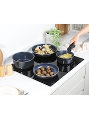 Russell Hobbs 5 Piece Blue Smart Clip Marine Pans Set - Image 3 of 8
