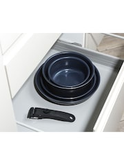 Russell Hobbs 5 Piece Blue Smart Clip Marine Pans Set - Image 4 of 8