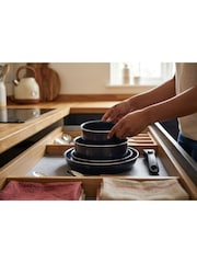 Russell Hobbs 5 Piece Blue Smart Clip Marine Pans Set - Image 8 of 8