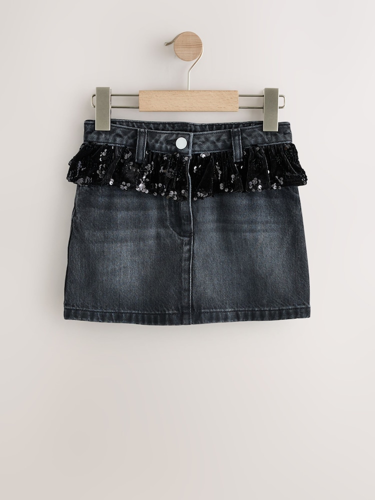 Washed Black Denim Skirt (3-16yrs) - Image 1 of 4