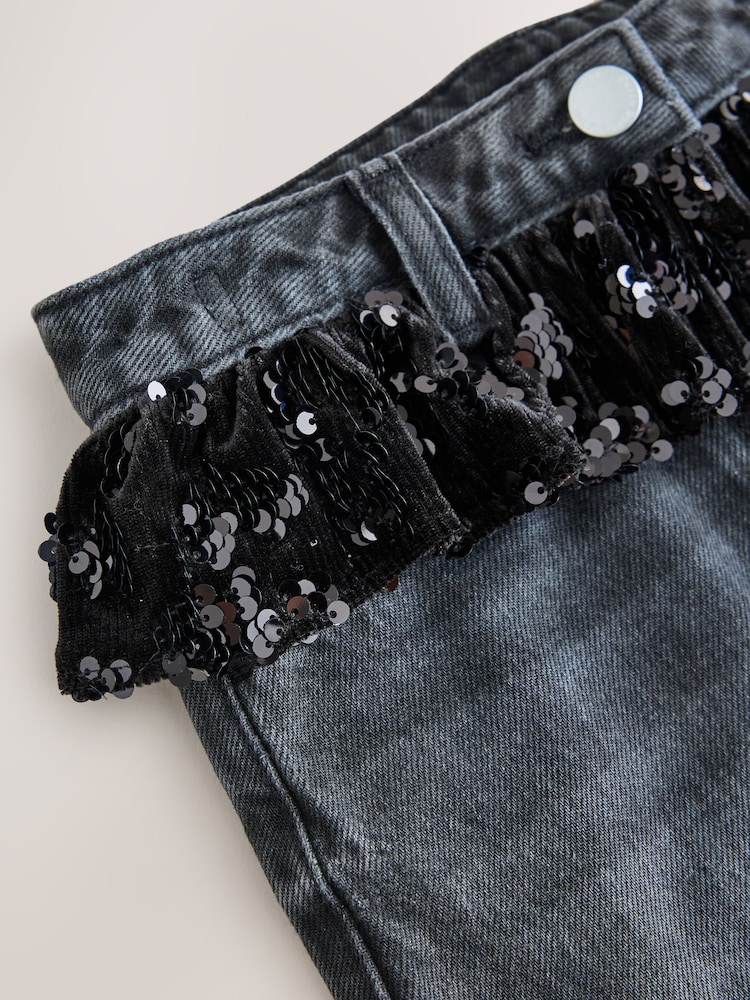 Washed Black Denim Skirt (3-16yrs) - Image 4 of 4