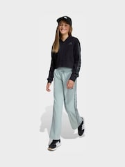 adidas Black Animal Zip Crop Hoodie - Image 3 of 5