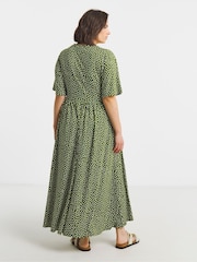 Simply Be Green Supersoft Midi Dress - Image 2 of 4