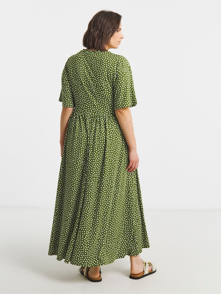 Simply Be Green Supersoft Midi Dress - Image 2 of 4