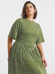 Simply Be Green Supersoft Midi Dress - Image 3 of 4