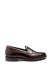 Loake Brown Imperial Wide Fit Waxy Apron Saddle Loafers - Image 1 of 3