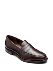 Loake Brown Imperial Wide Fit Waxy Apron Saddle Loafers - Image 2 of 3