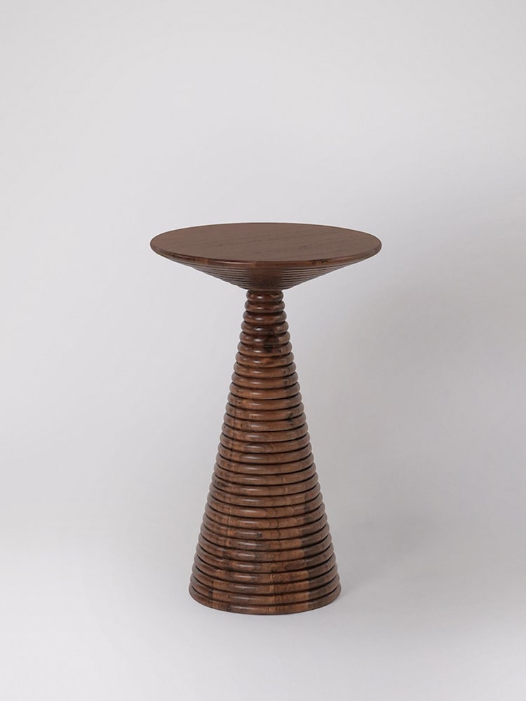 Swoon Dark Brown Figura Acacia Wood Side Table - Image 1 of 4