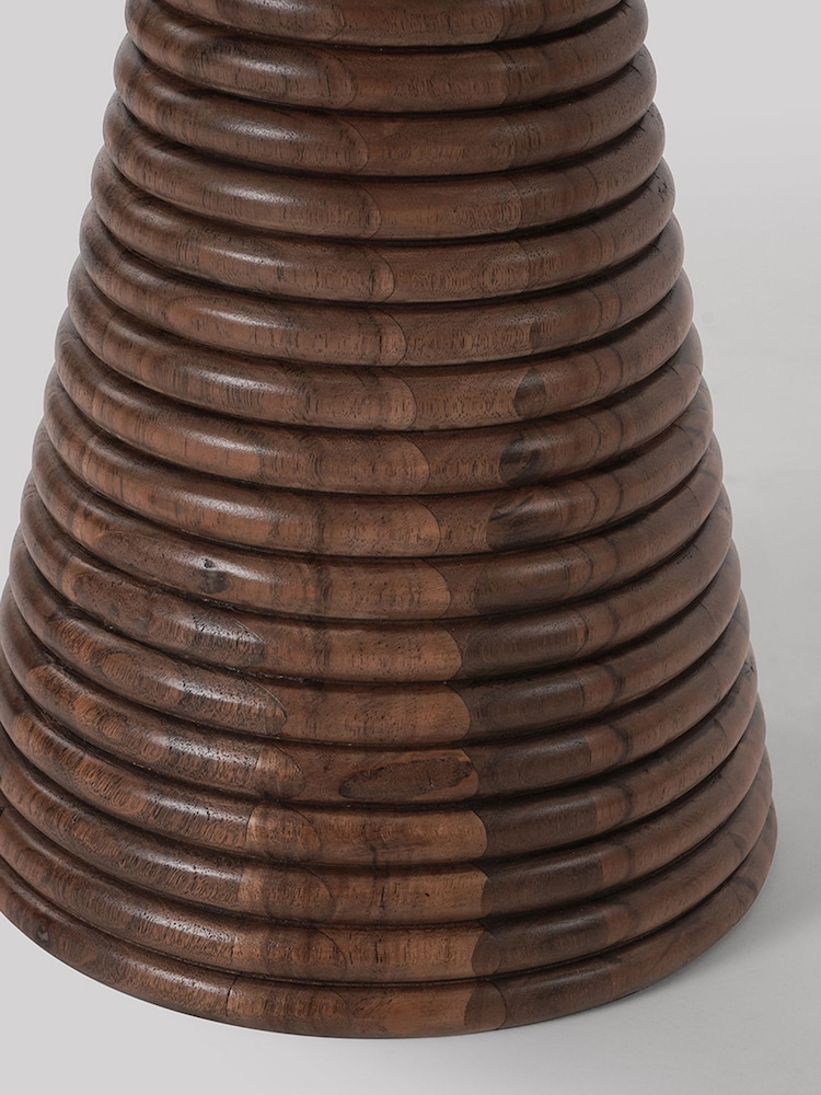 Swoon Dark Brown Figura Acacia Wood Side Table - Image 4 of 4