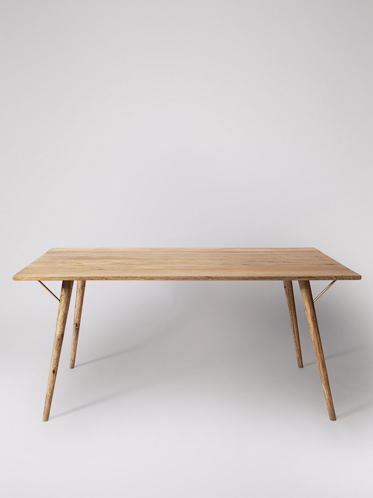Swoon Light Brown Kaiden Mango Wood Six-Seater Dining Table - Image 1 of 4 Swoon Light Brown Kaiden Mango Wood Six-Seater Dining Table - Image 1 of 4