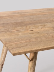 Swoon Light Brown Kaiden Mango Wood Six-Seater Dining Table - Image 4 of 4