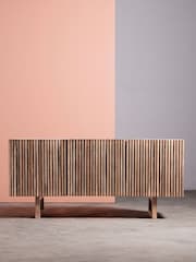 Swoon Light Brown Klaus Mango Wood Three Door Sideboard - Image 1 of 6