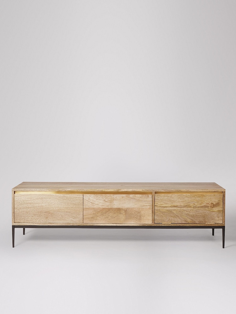 Swoon Light Brown Mosby Mango Wood Media Unit - Image 1 of 5