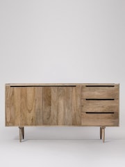 Swoon Light Brown Southwark Wooden Two Door Three-Drawer Sideboard - Image 1 of 6