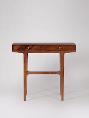 Swoon Mid Brown Noah Acacia Wood Two-Drawer Console Table - Image 1 of 5