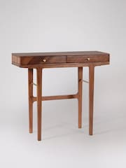 Swoon Mid Brown Noah Acacia Wood Two-Drawer Console Table - Image 2 of 5