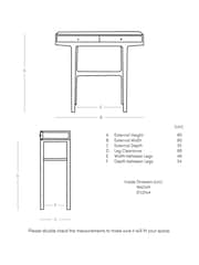Swoon Mid Brown Noah Acacia Wood Two-Drawer Console Table - Image 3 of 5
