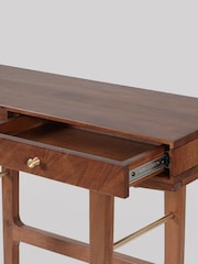 Swoon Mid Brown Noah Acacia Wood Two-Drawer Console Table - Image 4 of 5