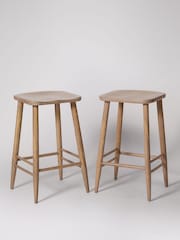Swoon Light Brown Southwark Mango Wood Kitchen Stool - Image 1 of 6