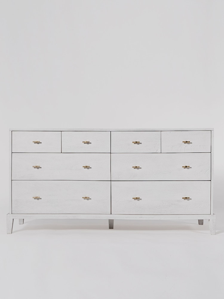 Swoon White Verne Mango Wood Chest Of Eight Drawers - Image 1 of 5