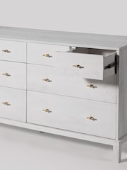 Swoon White Verne Mango Wood Chest Of Eight Drawers - Image 3 of 5