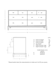 Swoon White Verne Mango Wood Chest Of Eight Drawers - Image 4 of 5